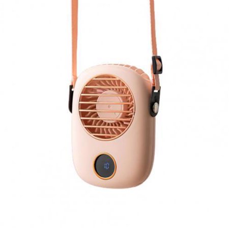 

Neck Fan Portable Mini Usb Handheld Fan 5V Cooler Rechargeable Outdoor Travel Silent Small Cooling Fans Led Display (Pink)