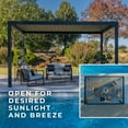 thumbnail image 6 of Backyard Discovery Sarasota 14'x10' Galvanized Steel Louvered Pergola Kit, Adjustable Roof, 6 of 13