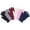 Plush Plain, variant on MAMIA 12 Pairs Women's Polyester Knit Black Magic Gloves