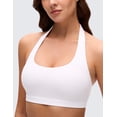 thumbnail image 4 of CRZ YOGA Butterluxe Halter Sports Bras for Women Padded Open Back Yoga Crop Gym Tops Low Impact, 4 of 6