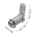 thumbnail image 2 of Shisuyan Storage Solutions Cabinet Lock Silver 6Set 1.85X1.18X0.9In, 2 of 8