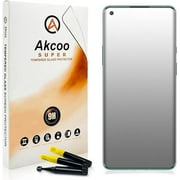 Akcoo [2 Pack] OnePlus 8 Matte Screen Protector Anti-Glare & Anti-Fingerprint [Liquid UV Tempered Glass] Full Screen Adhesive sensitive touch/compatible with fingerprint sensor