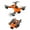 Orange, variant on Orange Foldable Quadcopter With Dual Cameras Wifi Real Time Video Transmission 2.4G Control 50X Zoom And Altitude Hold Mode
