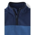 thumbnail image 2 of The Children's Place Toddler Boys Long Sleeve Microfleece Half Zip Pullover, Sizes 12M-5T, 2 of 3