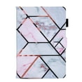 thumbnail image 6 of Dteck Case for Apple iPad mini 6th Generation 8.3" (2021),Magnetic Leather Patterned Card Holder Wallet Hybrid Rubber Case Kickstand Shockproof Folio Cover for iPad mini 6,Marble, 6 of 7
