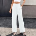 thumbnail image 2 of Endives Women's Dress Pant Wide Leg Suit Trousers Comfortable Elegant Pants Trousers Business Outfit With Pockets S-4XL, 2 of 8