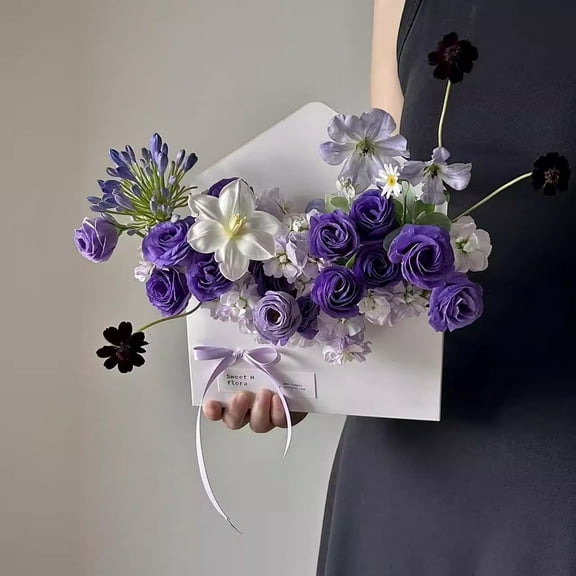 kladzum 5pc Envelopes Flower Box Gift Card Box, Flower Boxes Flower Bouquets Colorful Flower Box DIY Surprise Flower Box As Christmas Dating Birthday Gifts for Holiday Paty Decor