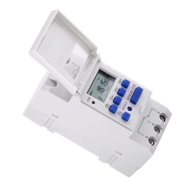 Temporizador De Interruptor Controlado Por Tiempo THC15A Interruptor De Temporizador Digital Pantalla LCD Relé Electrónico Programable Semanal Con Instalación En Riel DIN, 16