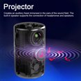 thumbnail image 2 of YT400 LED Mobilephone Video Projector Home Theater Movie Player Mini Smartphone Projector Portable Clear Projector, 2 of 8