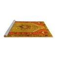 thumbnail image 2 of Ahgly Company Machine Washable Indoor Rectangle Persian Yellow Traditional Area Rugs, 2' x 4', 2 of 4