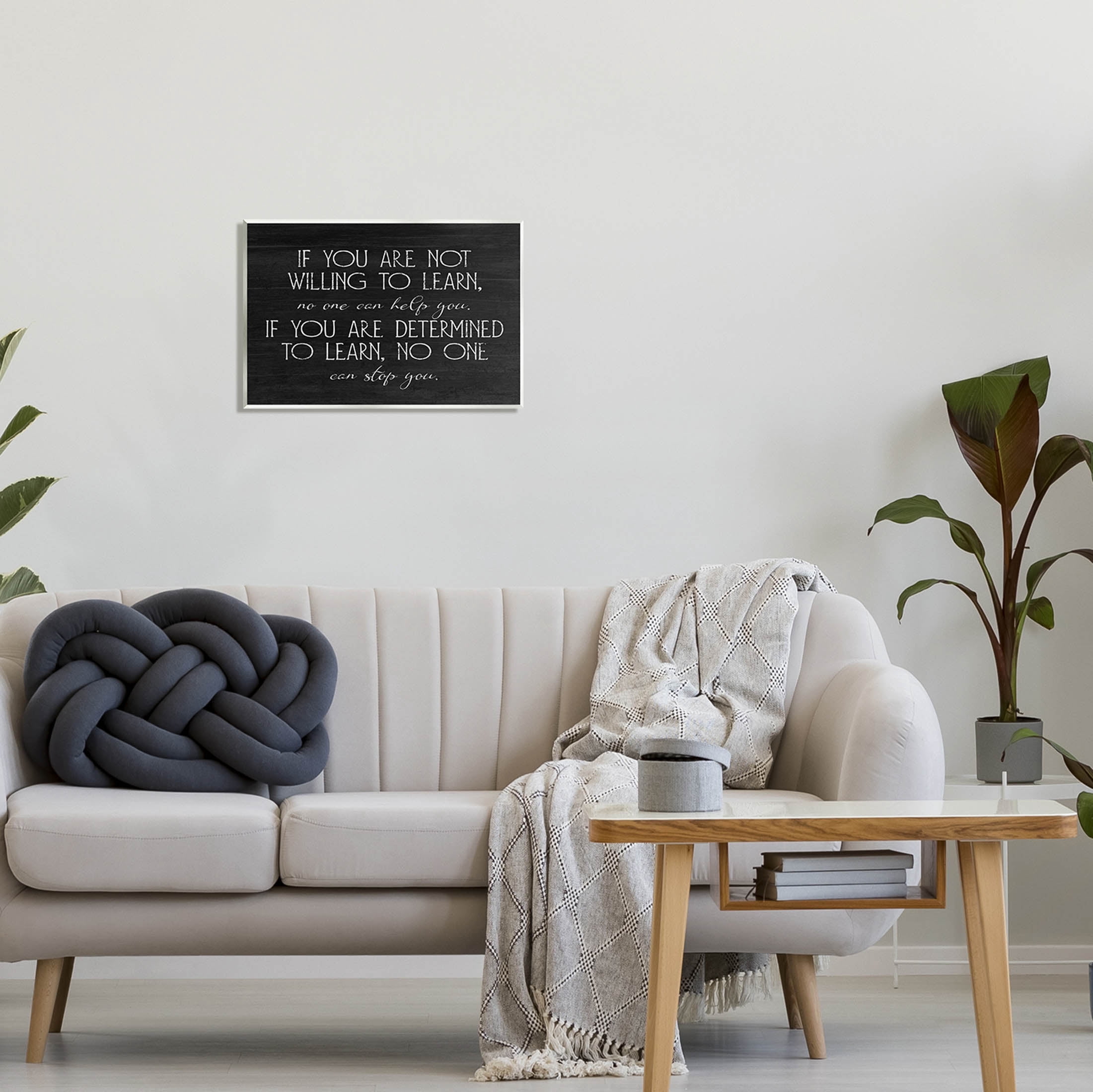 Stupell Industries Determined To Learn Motivational Graphic Art Unframed Art Print Wall Art, Design by Lil' Rue