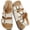 Beige, variant on Flat Slide Sandals for Women and Men with Cork Footbed, Summer Beach Shoes with Adjustable Back Strap