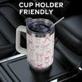 thumbnail image 6 of Christmas Pink Bows Tumbler with Handle and Straw Lid 40 oz,Cute Merry Xmas Gifts for Women Vacuum Insulated Leak Proof Tumbler,Winter Holiday Accessories Stainless Steel Coffee Cup Mug, 6 of 6