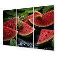 thumbnail image 2 of Designart "Watermelon in the Sun I" Fruits Art Living Room Set, 2 of 5