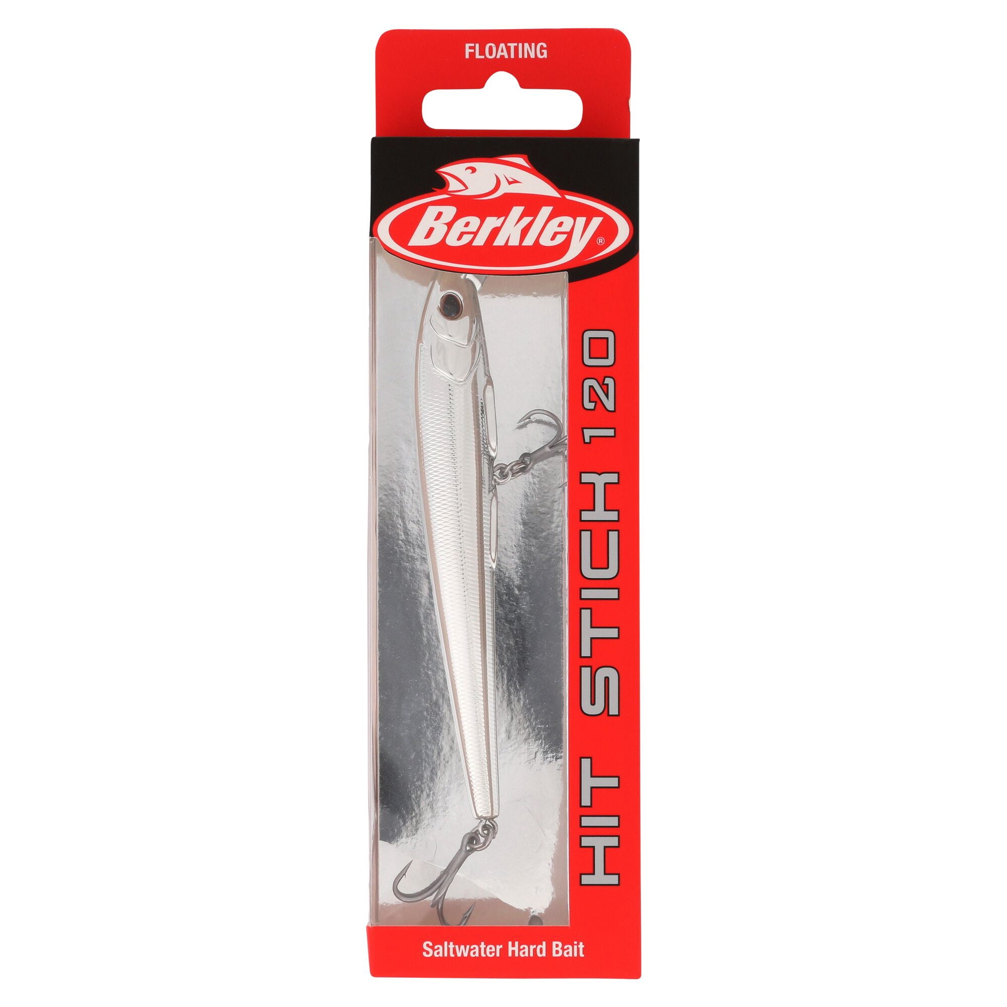 Berkley Hit Stick Saltwater, 4.7 in, Crankbaits, Chrome (1 Count)