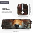 thumbnail image 3 of Honeii Floral Fox Pattern Pencil Case, Pencil Pouch, Pencil Case Small, Pencil Pouch Aesthetic, PVC Pencil Pouch, Pencil Bag, Makeup Pouch, 3 of 7