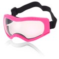 thumbnail image 1 of Gafas de montar en motocicleta Unique Bargains 1 Pc PC PU para hombres y mujeres, lentes claros, marco rosa, 1 of 6