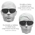 thumbnail image 3 of Bikershades Motorcycle Safety Bifocal Reader Sunglasses Z87 Foam Padded Gray, 3 of 5