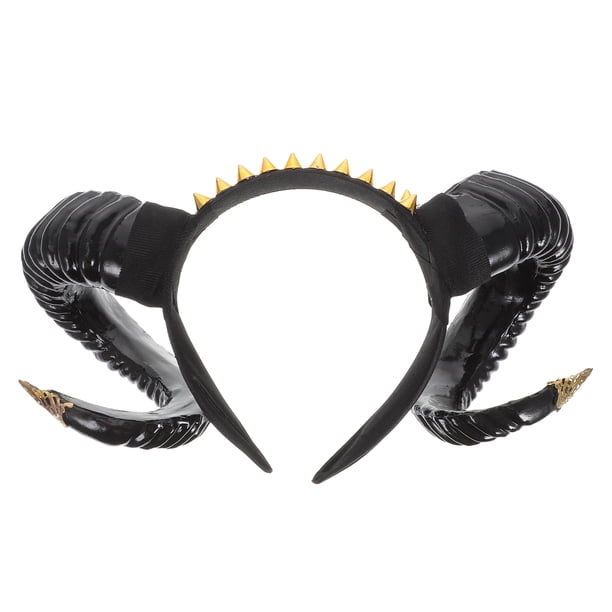 Diadema de cabra de cabra Diadenta de Halloween Evil Cosplay Diadema de disfraces Accesorio