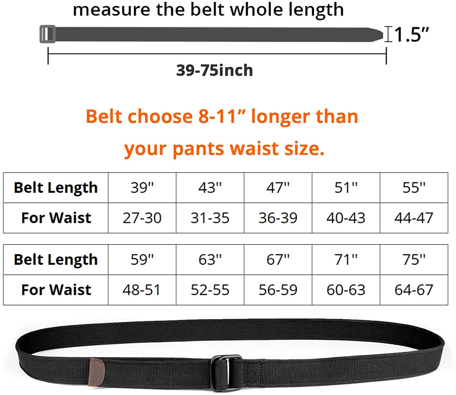 Mens Canvas Fabric Cloth Belts 