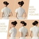 thumbnail image 4 of ZHAOCHENG Extensiones de cola de caballo onduladas y rizadas con moño desordenado, gruesas, 2 piezas, coleteros para mujeres y niñas, colores gris, marrón, plateado y blanco mezclados, 4 of 5