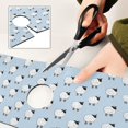 thumbnail image 6 of Yayeee Faucet Mat for Kitchen Sink 14.7" Diatomite Long Splash Guard Pad, Blue Sheep Pattern, 6 of 7