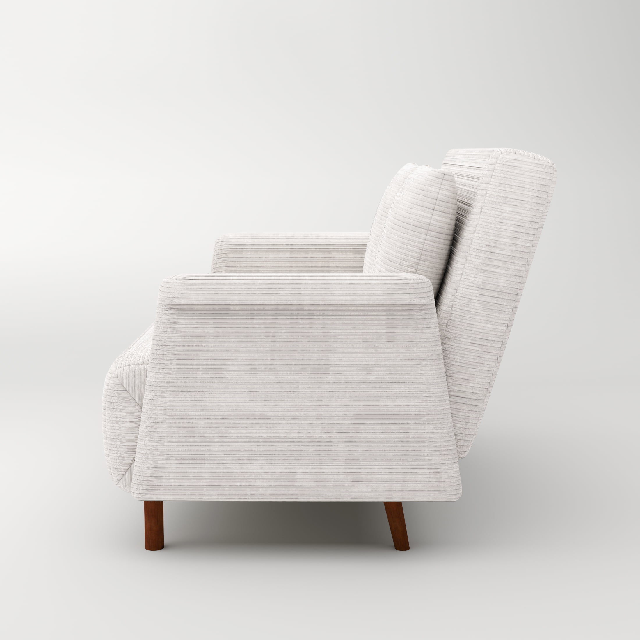 Artdeco Home Boston Convertible Futon Chair Beige, Velvet Medium Pillows Included, Multi-Position 6 in Sofa, Futon Chair