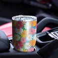 thumbnail image 4 of Daisy Floral Tumbler with Lid and Straw Stainless Steel 30oz Daisy Tumbler Cup Insulated Daisy Water Bottle Cups Coffee Tumbler Travel Mug Gifts for Women, 4 of 7