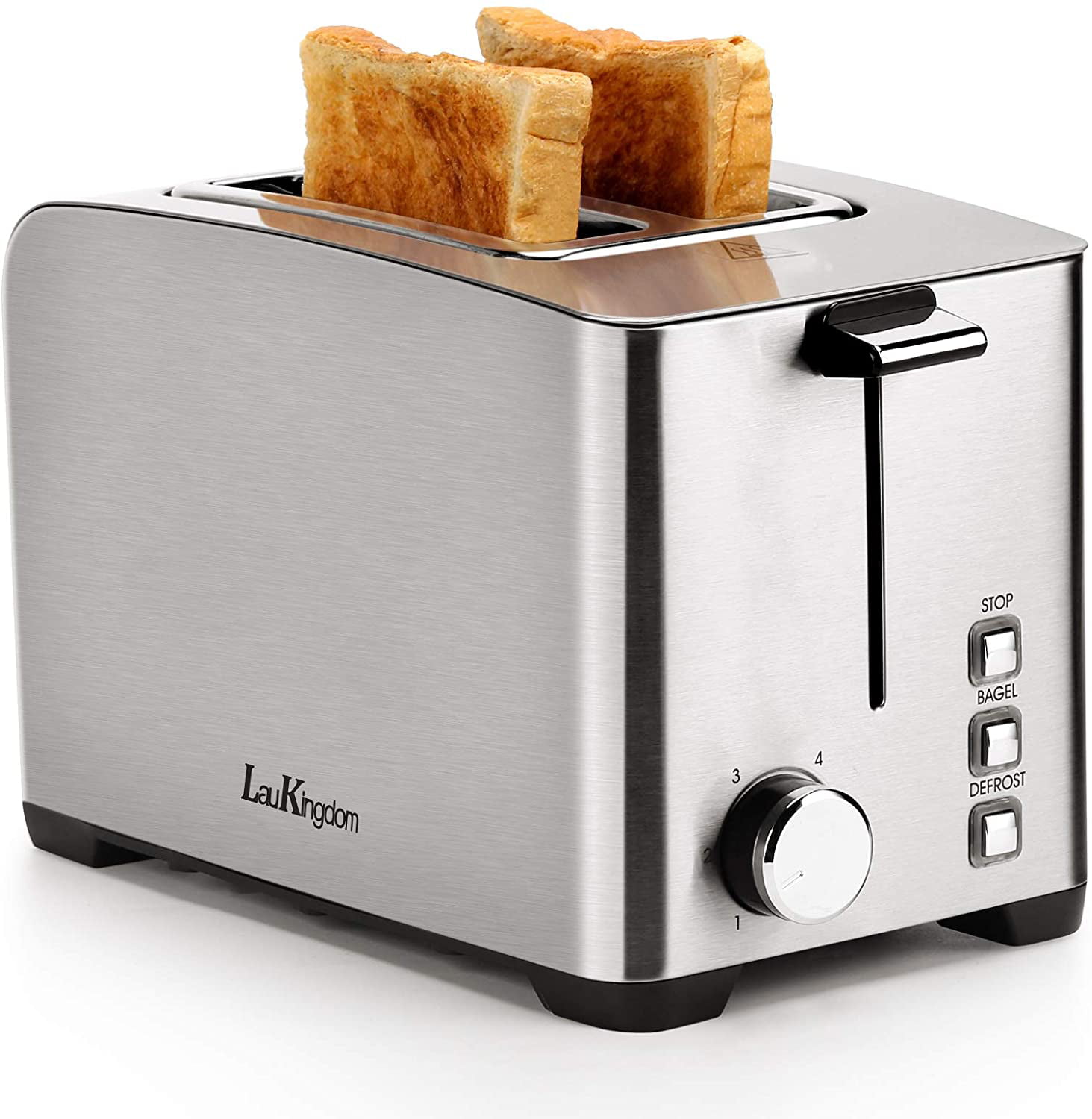New 2-slice SIlver See-Through Automatic Toaster  Best Kitchen 