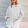thumbnail image 7 of Breezora Women's Casual Windbreaker Jacket with Zipper Pockets Lightweight Windproof Outerwear for Walking L Size White, 7 of 7