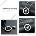 thumbnail image 4 of Heart Cremation Jewelry for Ashes, Engraved Love You To the Moon and Sun Back Memorial Urn Necklace Keepsake Cremation Pendant Jewelry, 4 of 7