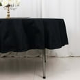 thumbnail image 2 of Efavormart 90" Round Tablelinens Commercial grade 100% Cotton Tablecloth For Wedding Party Home Decor - Black, 2 of 11