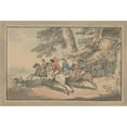 thumbnail image 2 of Thomas Rowlandson 24x17 Gold Ornate Framed and Double Matted Museum Art Print Titled - Hunt Scene (1787), 2 of 4