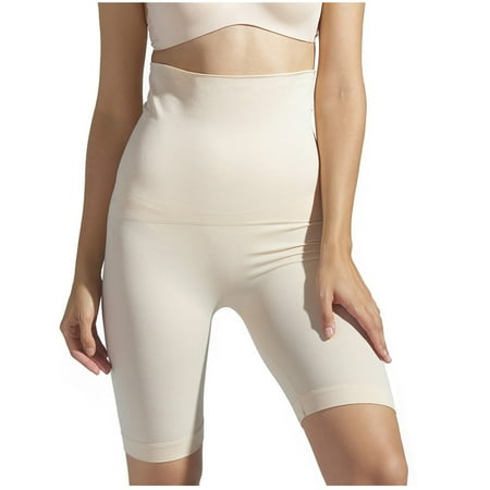 cfhntfmh Women s Boxer Briefs Soft Stretchy No Show Shapewear Boyshorts High Waisted Plus Size Panties Underpants