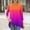 Long sleeve shirts -Hot Pink, variant on Fall Clothes Women!Homenesgenics Tops for Women Long Sleeve Plus Size Women's Fashion Printed T-Shirt 3/4 Sleeves Blouse Round Neck Casual Pink S