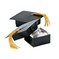 Mortarboard Treat Box - Party Supplies - 12 Pieces