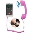 thumbnail image 2 of YTYKINOY Retro 0.138 in Auricular de teléfono celular Receptor Micrófono Micrófono Altavoz para iPhone iPad Teléfonos móviles Teléfono móvil Smartphone (Rosa), 2 of 5