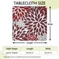 thumbnail image 2 of Boho Style Square Table Cover 36x36 Inch with Stretch Elastic Hem, Floral Design for Card Tables and Patio Settings, 2 of 6