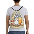 thumbnail image 2 of Bingfone Hello Summer Cute Gnome Drawstrings Backpacks Bags For Men Women Gym Drawstrings Bag, 2 of 9