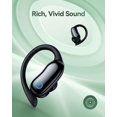 thumbnail image 7 of Ear Buds Wireless Earbuds 96hrs Playback Bluetooth Headphones IPX7 Waterproof Stereo Bass Over-Ear Earphones with Earhooks Microphone LED Battery Display for Sports/Workout/Gym/Running Black, 7 of 7