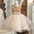 thumbnail image 2 of Youmylove Kids Children Summer Sleeveless Sleeveless Evening Princess Dress Wedding Dress For Girls Baby Playwear, 2 of 9