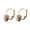 Golden, variant on Jiaroswwei Fashion Women Round Faux Pearl Charm Leverback Earrings Piercing Jewelry Gift