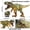 Yellow, variant on Yellow Pvc Solid Hand Painted Dinosaur Model Toy For Boys Collectible Commemorative Figure Medium Walking Tyrannosaurus Yellow Color