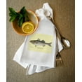 thumbnail image 2 of Decorative Tea Towel, Apron Striped Bass, Denton Fish Print, Unisex, Adjustable, Organic Cotton, 2 of 3