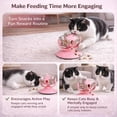 thumbnail image 6 of Cat Treat Dispenser Toy, Slow Feeder for Dry Food & Treats, Interactive Rotating Barrel Cat Toys for Indoor Cats &Puppies, Kitten Enrichment Funny Toy(Pink), 6 of 6