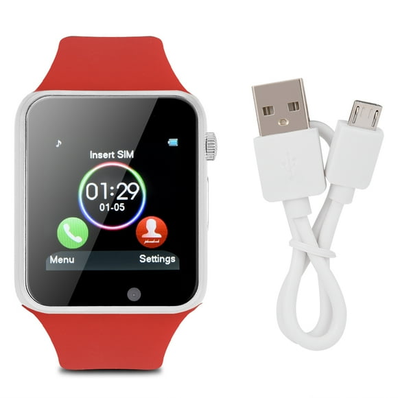 ZOUSSIQI Smart Fashionable Bluetooth Watch Dial Call Pedometer Music Player with Touch Screen (Red) EL225#08667