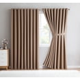 thumbnail image 5 of Warm Home Designs Extra Large 2 Taupe Room Divider Curtains 108" W x 120" L Each with 2 Matching Tie-Backs.  N Taupe Wall 120, 5 of 5
