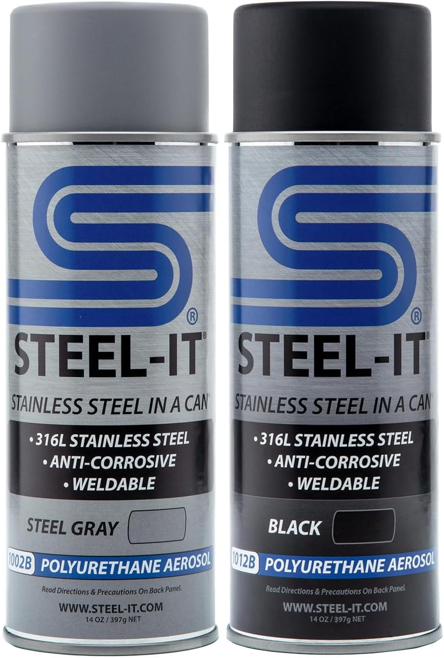 Mixed Steel Gray & Black