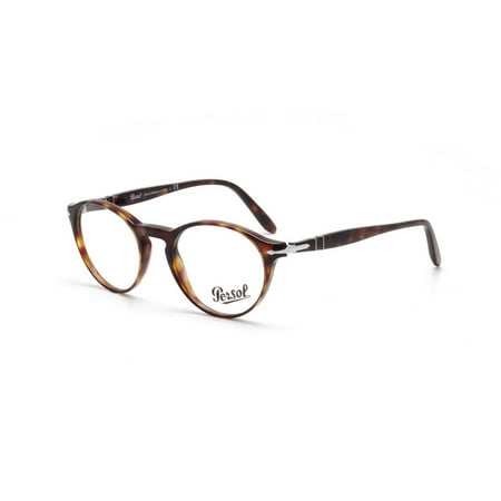Persol Men's PO3092V 9015 50 Round Plastic Havana Clear Eyeglasses