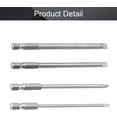thumbnail image 4 of HUGFEGWE Screwdriver Bits Set 4pcs 1/4 inch Hex Shank Magnetic Slotted Screwdriver Bit 100mm Length S2 Screw Driver Kit Tools CJB91-25206, 4 of 4